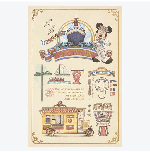 TDR - Tokyo DisneySea 25th Anniversary "The Jubilee Journey" x Mickey Mouse "American Waterfront" Post Card (Release Date: May 25, 2026)