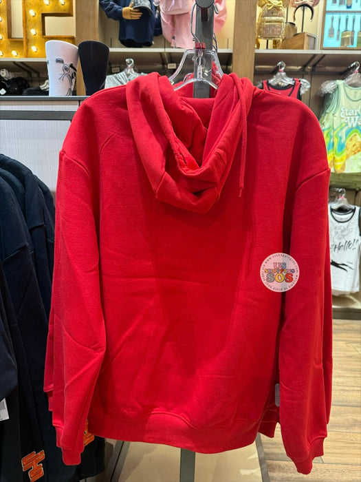 DLR/WDW - Winnie the Pooh Hunny Pot Icon Park Logo Red Fleece Pullover (Adult)