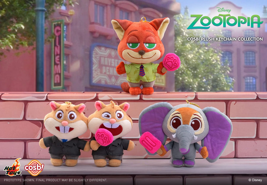 Hot Toy Cosbi - Zootopia 2 Blind Box Plush Keychain (Release Date: Oct 21, 2025)