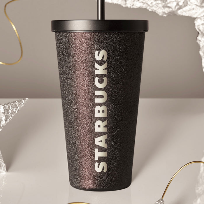 Starbucks Black Gold Glitter Studded Tumbler Cup