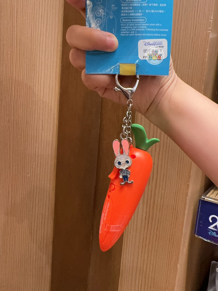 HKDL -  Zootopia 2 Judy Hopps & Carrot Voice Recorder Keychain