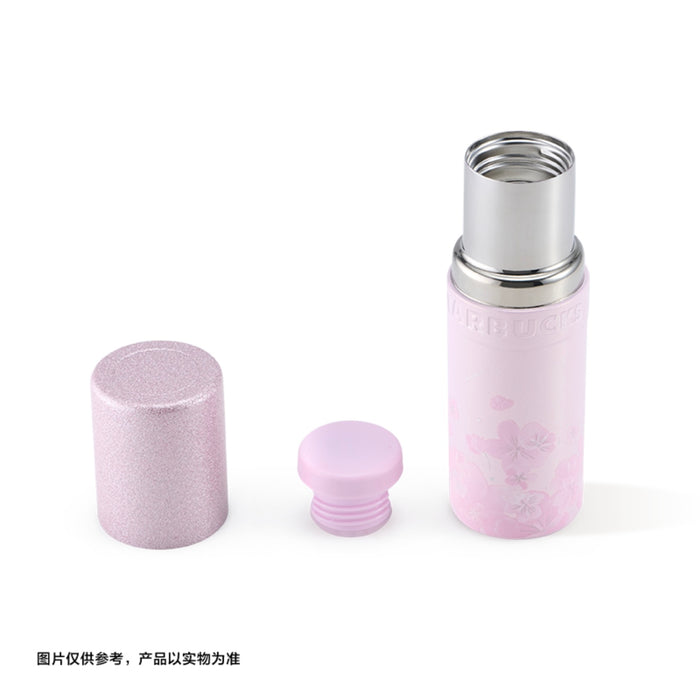 Starbucks China - Twilight Sakura 2026 - 13S. Cherry Blossom Crystal Glitter Stainless Steel Cup 310ml