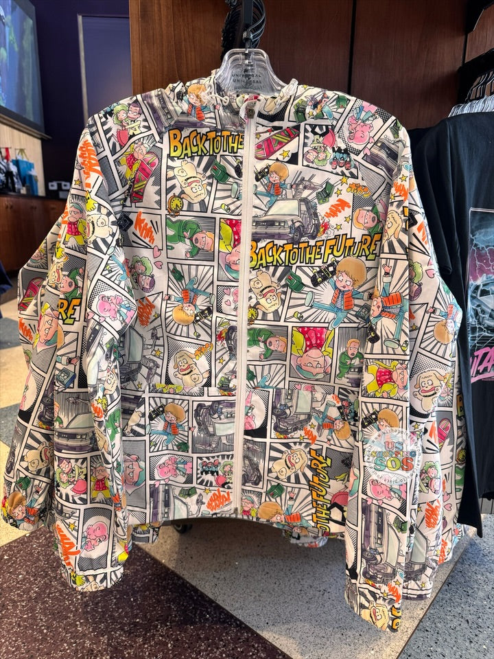 Universal Studios - Back to the Future - Comic Hoodie Jacket (Adult ...