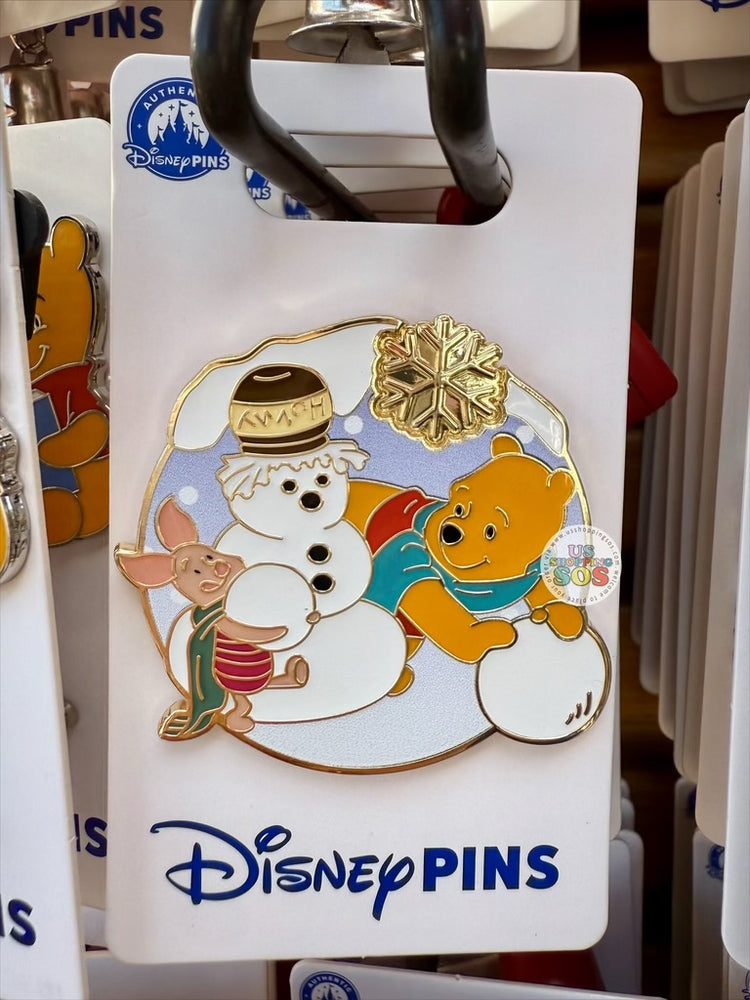 DLR/WDW - Winnie the Pooh - Pooh & Piglet Making Snowman Pin (3/9/2024)