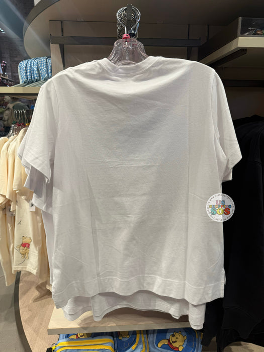 DLR/WDW - Winnie the Pooh & Friends - Pooh & Piglet Embroidered White T-shirt (Adult)
