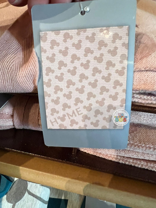 DLR/WDW - Mickey Icon Dusty Pink Home Blanket Throw