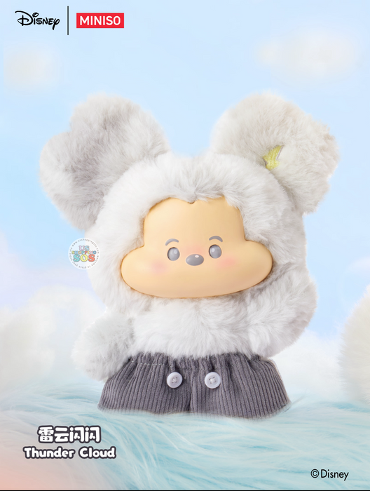 MINISO - Disney Mickey Mouse Head in the Clouds Vinyl Plush Pendant Mystery Blind Box