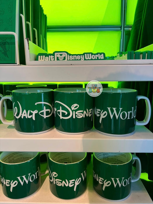 DLR/WDW - Logo Mania 2026 The Tiki Tiki Tiki Room - Emerald Green Park Logo Ceramic Mug