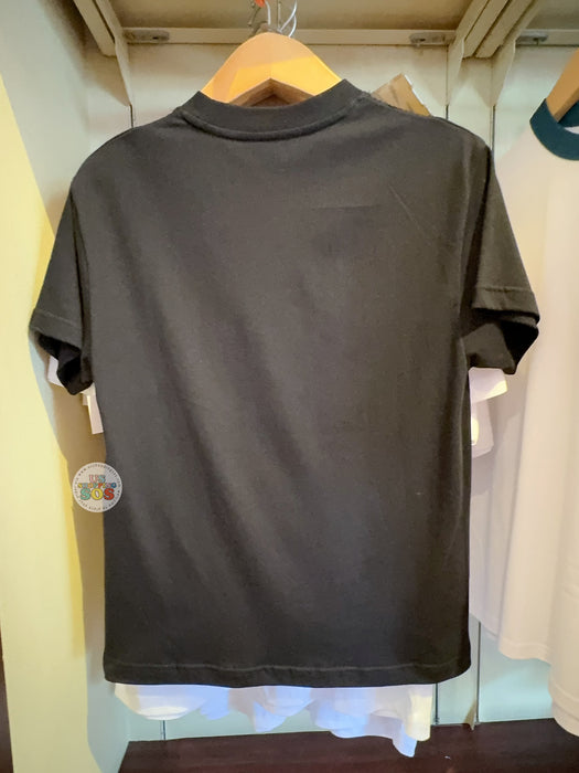 HKDL - Mickey & Friends "Hong Kong Disneyland" Colorful Wordings T Shirt for Adults Color: Black