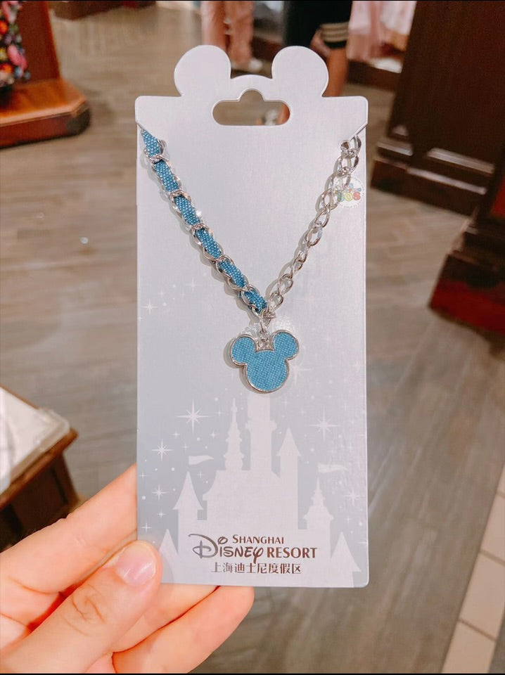 SHDL - Mickey Mouse Denim Style Necklace