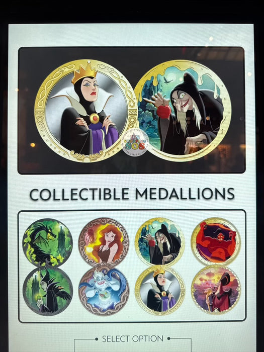 DLR - Color Collectible Medallions 2026 - Disney Villains