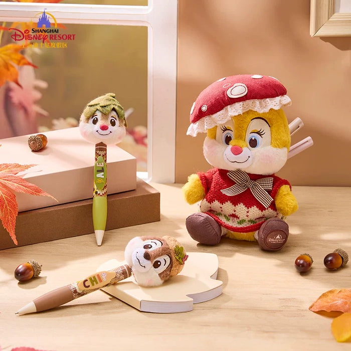 SHDL - Chip & Dale Autumn Forest Collection x Chip "Shaking Head" Plushy Pen (Release Date: Sept 12, 2025)