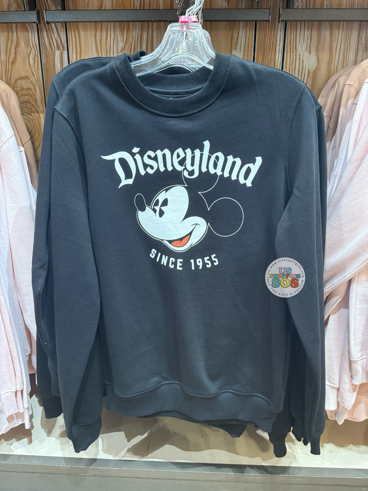 DLR/WDW - Mickey Big Face Black Pullover (Adult)