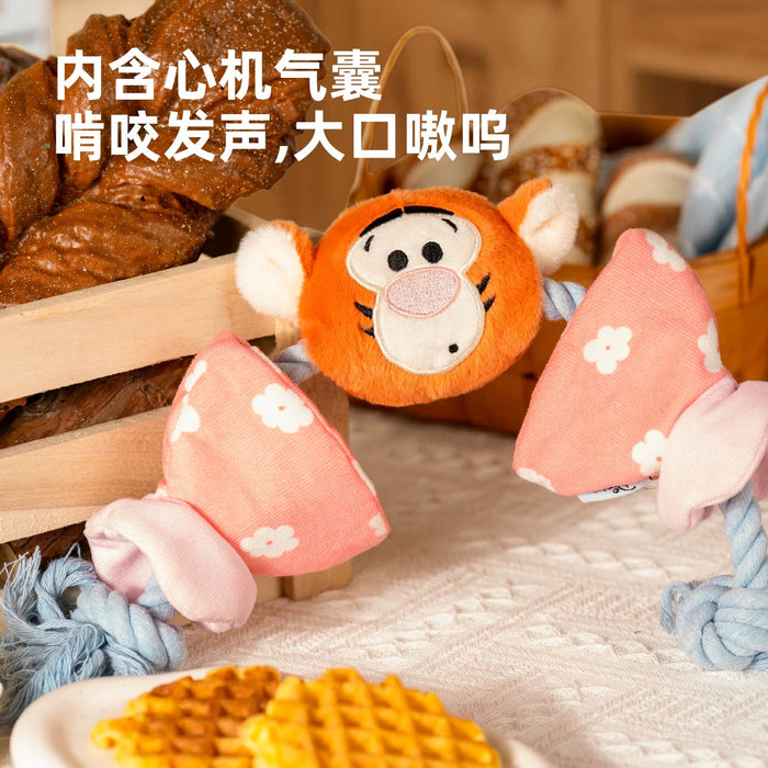 China Exclusive - Tigger Dog Rope Toy for Cleaning Teeth, Bite Resistant,
