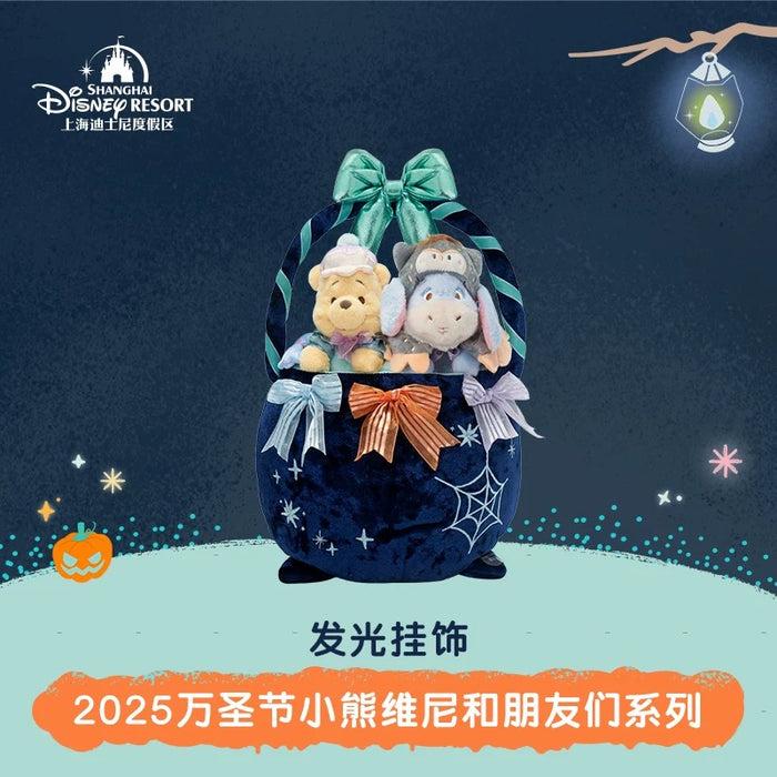 SHDL - 2025 Winnie the Pooh & Friends Halloween Collection x Winnie the Pooh & Eeyore "Light Up" Plushy Basket (Release Date: Sept 15, 2025)