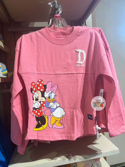DLR/WDW - Spirit Jersey Minnie & Dasiy Park Logo Pink Pullover (Youth)