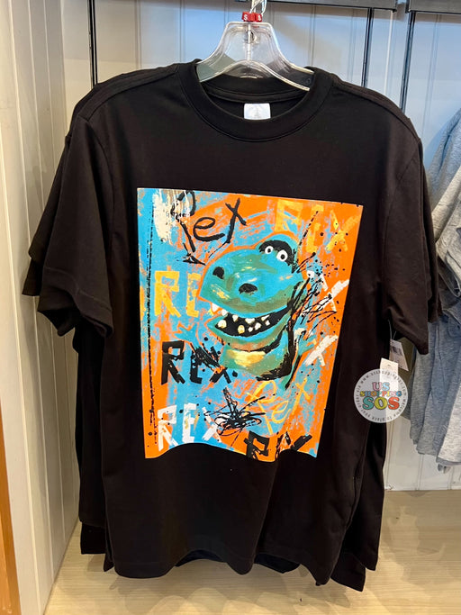 DLR/WDW - Graffiti Pixar - Toy Story Rex Black T-Shirt (Adult)