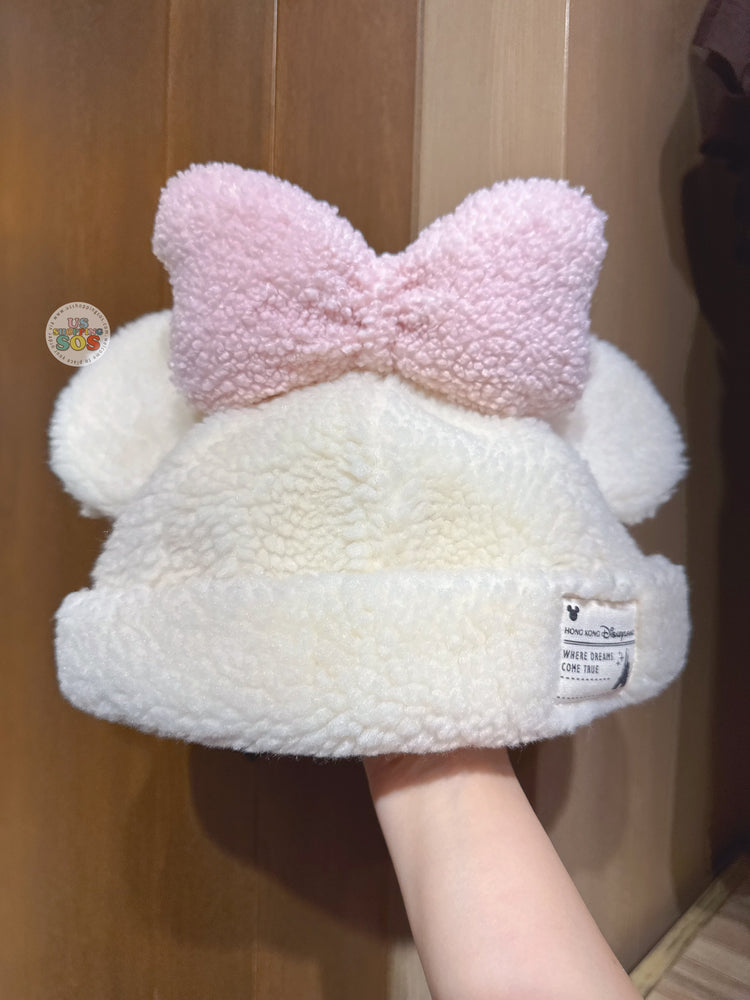 HKDL - Hong Kong Disneyland Minnie Mouse with Bow Ears Fleece Beanie for Adults