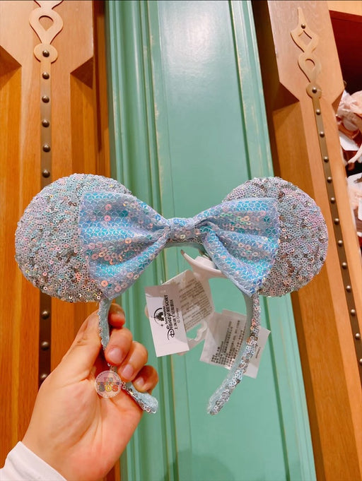 SHDL - Minnie Mouse Glitter Blue Sequin Headband