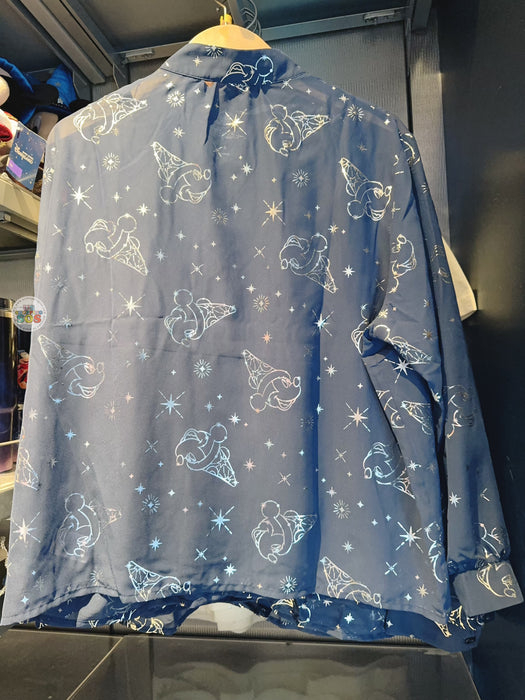 HKDL - Fantasia 2000 Sorcerer Mickey All Over Print Transparent Blouse with Tank Top for Adults