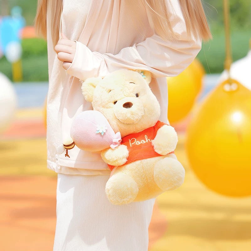 China Exclusive- Winnie the Pooh with Balloon Whole Body Plushy Shoulder Bag