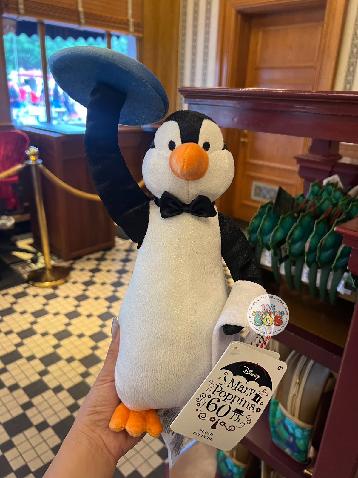 DLR/WDW - Mary Poppins 60th Anniversary - Penguin Waiter Plush Toy