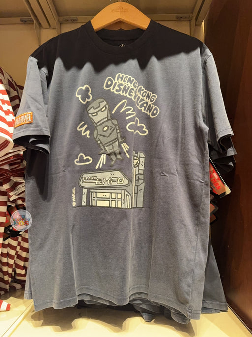HKDL -  2026 Iron Man Collection x ‘Hong Kong Disneyland’ Wordings "Stark Expo" T Shirt for Adults