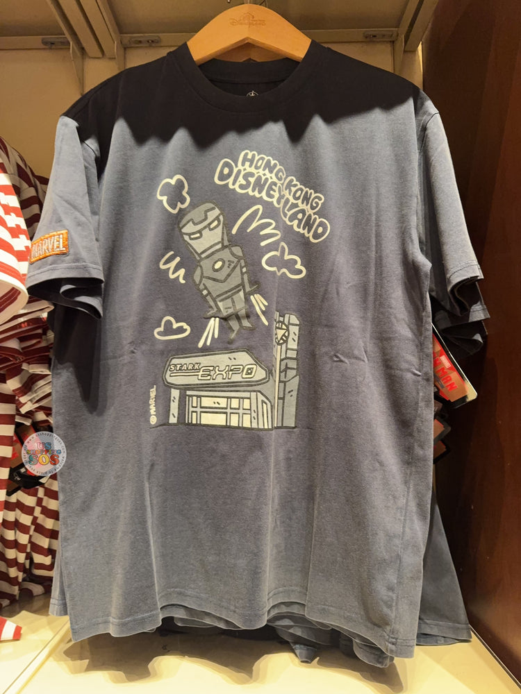 HKDL -  2026 Iron Man Collection x ‘Hong Kong Disneyland’ Wordings "Stark Expo" T Shirt for Adults