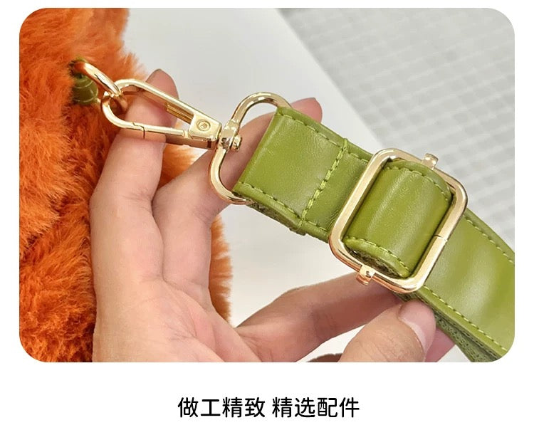 China Exclusive- Zootopia Nick Wilde Pawpsicles Big Face Plushy Shoulder Bag