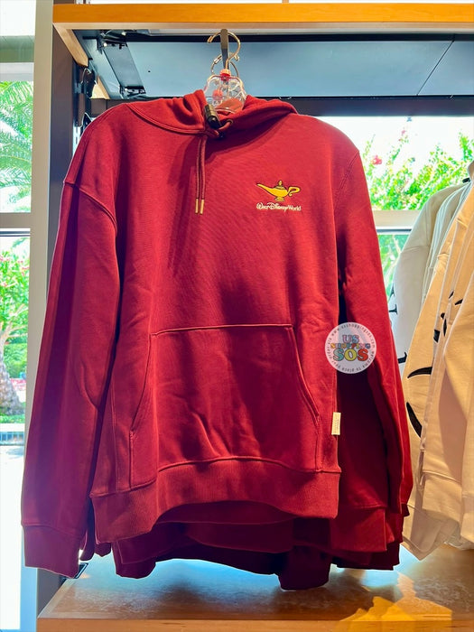 DLR/WDW - Aladdin 2026 - Abu, Magic Carpet & Lamp Park Logo Burgundy Hoodie Pullover (Adult)