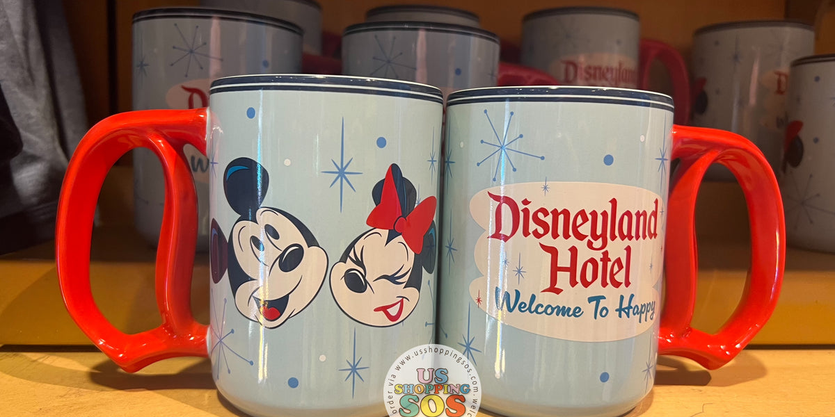 DLR - Disneyland Hotel - Mickey & Minnie D Handle Ceramic Mug