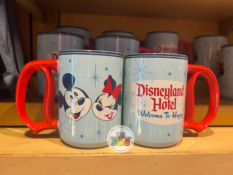 DLR - Disneyland Hotel - Mickey & Minnie D Handle Ceramic Mug