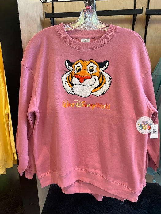 DLR/WDW - Aladdin 2026 - Rajah Face Icon Park Logo Dusty Pink Fleece Pullover (Adult)