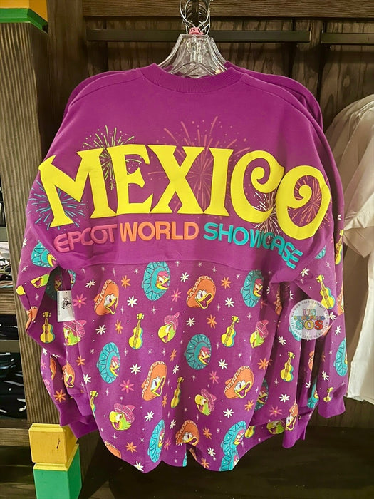 WDW - Epcot World Showcase Mexico 2026 - Spirit Jersey The Three Caballeros Orchid Pullover (Adult)