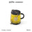 Starbucks China - Harry Potter x Starbucks - Hufflepuff Color Changing Ceramic Mug with Chain & Lid 365ml