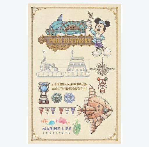 TDR - Tokyo DisneySea 25th Anniversary "The Jubilee Journey" x Mickey Mouse "Port Discovery" Post Card (Release Date: May 25, 2026)