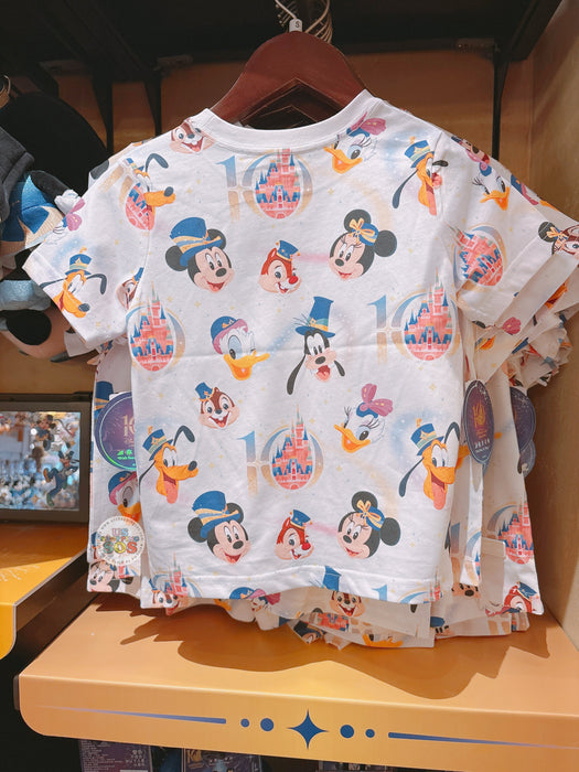 SHDL - 2026 Mickey & Friends 10th Birthday Celebration Collection x Mickey & Friends All Over Print  T Shirt for Kids