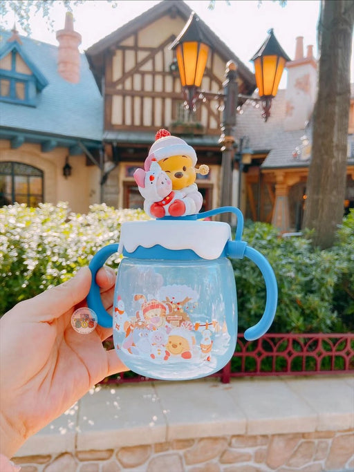 SHDL - Winnie the Pooh & Friends Winter x Souvenir Straw Cup with Handle
