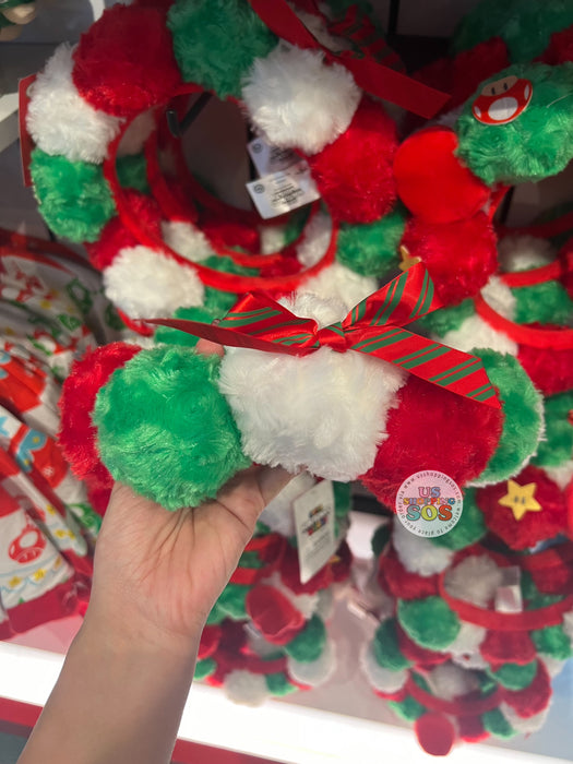 Universal Studios - Super Nintendo World Christmas 2024 - Pom Pom Wreath Headwear
