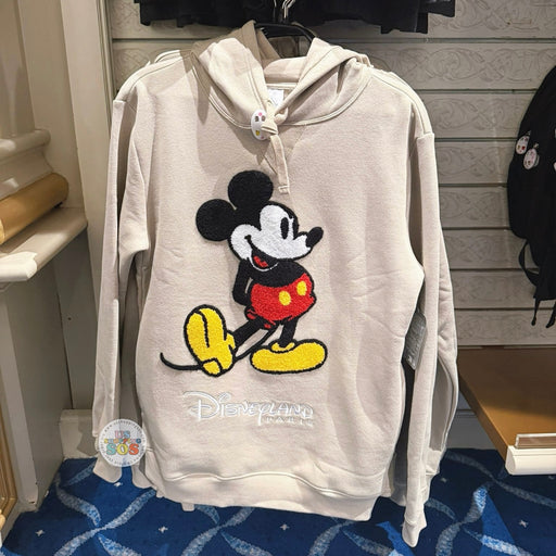 DLP - Classic Mickey Sherpa Icon Park Logo Oat Hoodie Pullover (Adult)