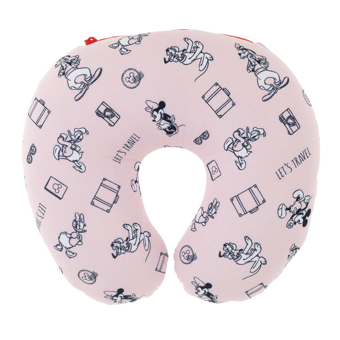 JDS - 2026 Let's Travel Mickey & Friends Ribbon 2 Ways Neck Pillow
