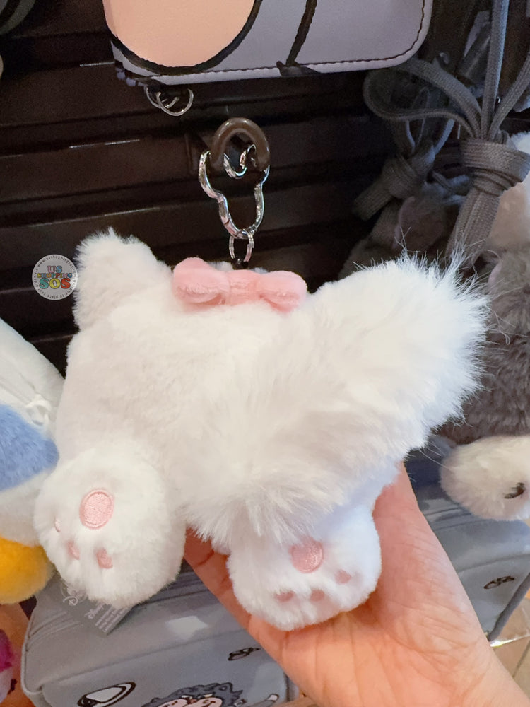 HKDL - Marie "Back" Plushy Card Holder with Retractable Reel & Keychain