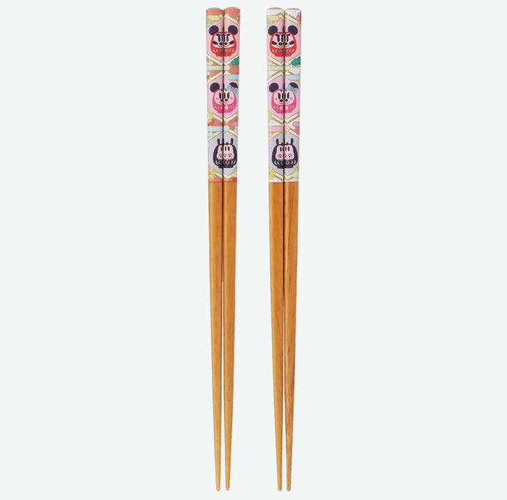 TDR - 2026 Happy New Year Mickey & Friends Collection x Mickey & Friends "Daruma" Chopsticks Set of 2 (Release Date: Dec 1, 2025)