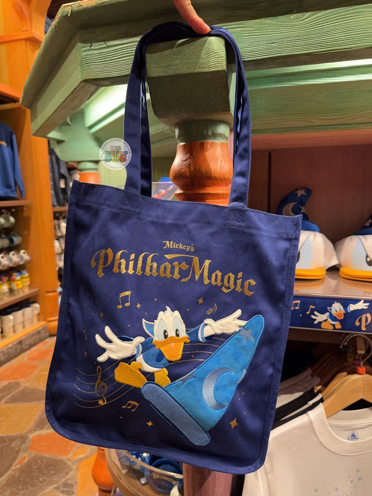 HKDL -  Mickey’s PhilharMagic Donald Duck Sorcerer Embroidered Tote Bag