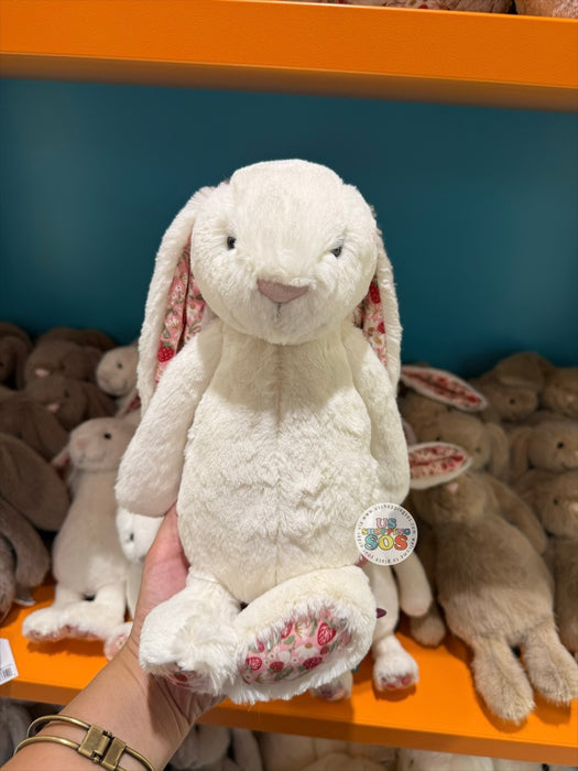 Jellycat - Blossom Cream Bunny 'Berry' Plush Toy (Size M)
