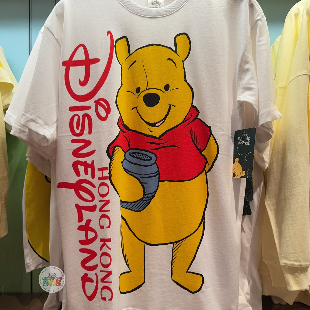 HKDL - 2026 Winnie the Pooh 'Hong Kong Disneyland' Wordings T