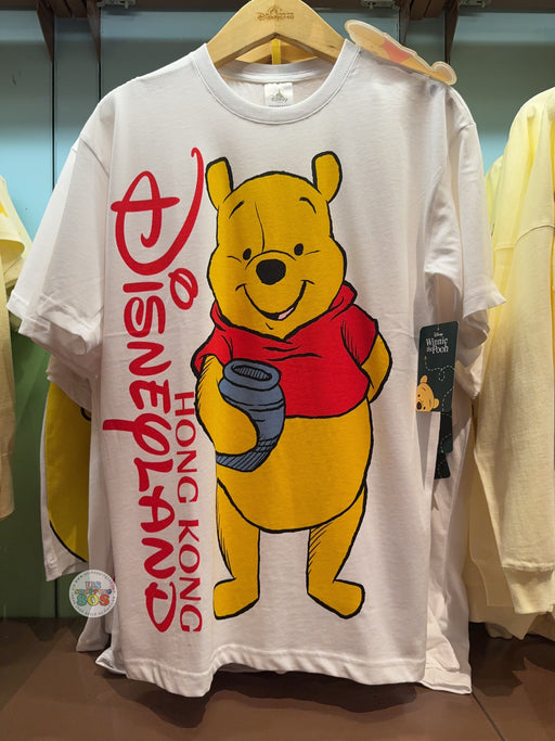 HKDL - 2026 Winnie the Pooh ‘Hong Kong Disneyland’ Wordings T Shirt for Adults