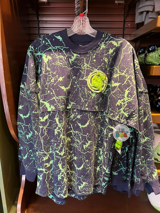 DLR/WDW - The Nightmare Before Christmas - Spirit Jersey Oogie Boogie Neon Green Splash Black Pullover (Adult)