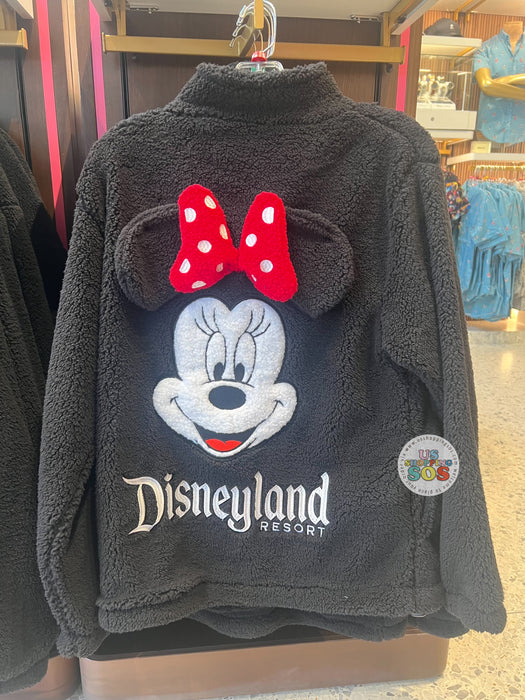 DLR/WDW - Cakeworthy Minnie Mouse Black Sherpa Jacket (Adult)