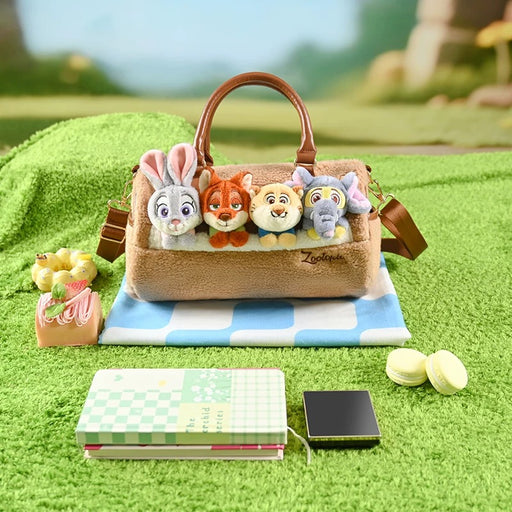 China Exclusive- Zootopia Fluffy Barrel 2 Ways Bag